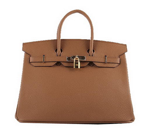 Hermes Birkin 35CM Tote Bags Wheat Grainy Leather H-35 Gold