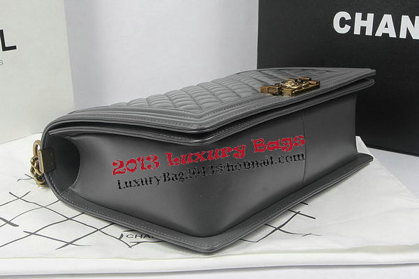 Boy Chanel Flap Shoulder Bag Grey Original Sheepskin A67087 Brass Boy Chanel Flap Shoulder Bag Grey Original Sheepskin A67087 Brass