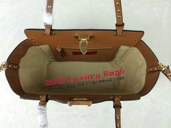 Valentino Garavani Rockstud mini Tote Bag Original Leather VG1916 Wheat Valentino Garavani Rockstud mini Tote Bag Original Leather VG1916 Wheat