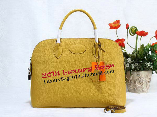 Hermes Bolide 37CM Calfskin Leather Tote Bags H509084 Yellow Hermes Bolide 37CM Calfskin Leather Tote Bags H509084 Yellow