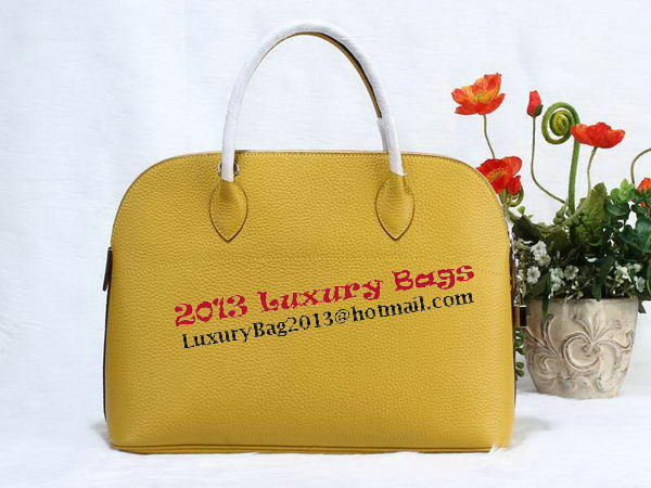 Hermes Bolide 37CM Calfskin Leather Tote Bags H509084 Yellow Hermes Bolide 37CM Calfskin Leather Tote Bags H509084 Yellow