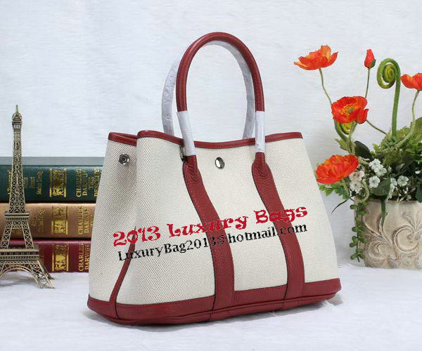 Hermes Garden Party 30cm Tote Bag Canvas Burgundy Hermes Garden Party 30cm Tote Bag Canvas Burgundy