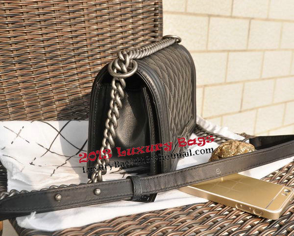 Boy Chanel Original Lambskin Leather Flap Shoulder Bag A67086 Black Boy Chanel Original Lambskin Leather Flap Shoulder Bag A67086 Black