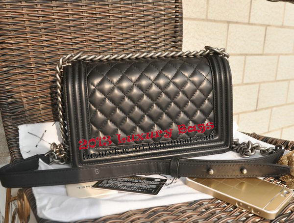 Boy Chanel Original Lambskin Leather Flap Shoulder Bag A67086 Black Boy Chanel Original Lambskin Leather Flap Shoulder Bag A67086 Black