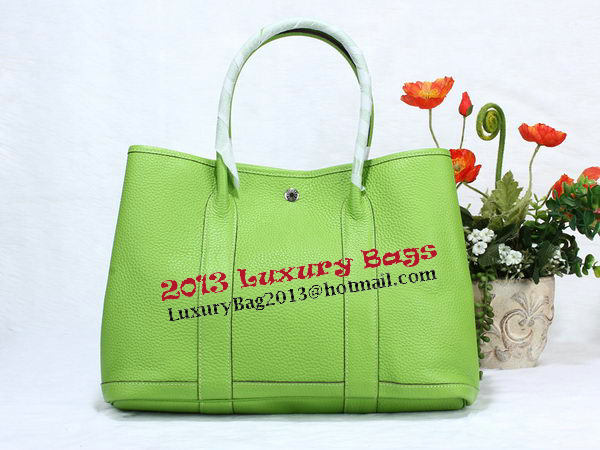 Hermes Garden Party 36cm Tote Bag Grainy Leather Green Hermes Garden Party 36cm Tote Bag Grainy Leather Green