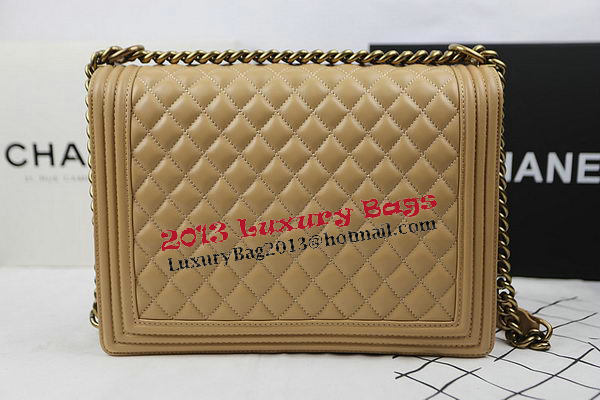 Chanel Boy Flap Shoulder Bag Original Sheepskin Leather A67087 Apircot Chanel Boy Flap Shoulder Bag Original Sheepskin Leather A67087 Apircot