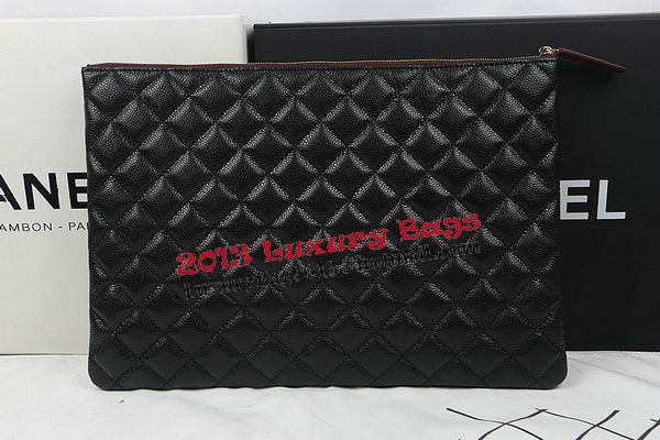 Chanel Clutch Bag Black Original Cannage Pattern A69254 A69253 A69252 Gold Chanel Clutch Bag Black Original Cannage Pattern A69254 A69253 A69252 Gold
