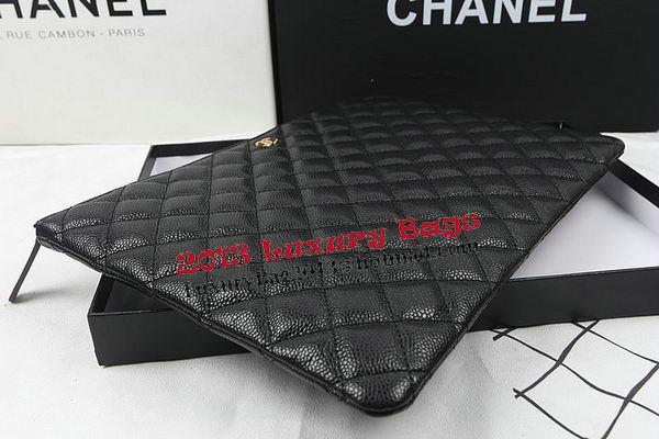 Chanel Clutch Bag Black Original Cannage Pattern A69254 A69253 A69252 Gold Chanel Clutch Bag Black Original Cannage Pattern A69254 A69253 A69252 Gold