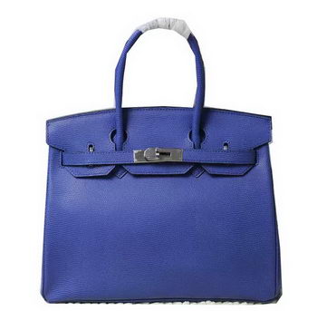Hermes Birkin 35CM 30CM Tote Bag Lizard Leather H35H30 Blue Hermes Birkin 35CM 30CM Tote Bag Lizard Leather H35H30 Blue