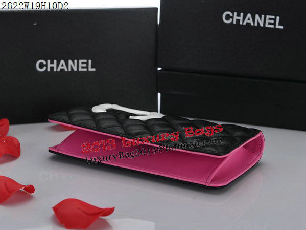 Chanel Combon Bi-Fold Wallet White CC Logo A2622 Black Chanel Combon Bi-Fold Wallet White CC Logo A2622 Black