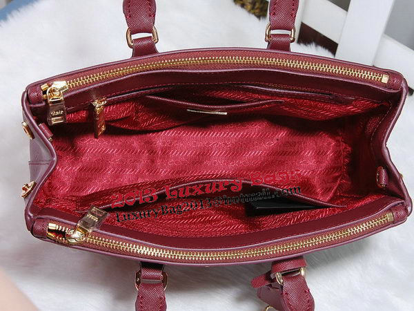 Prada Saffiano Leather Tote Bag PBN1801 Burgundy Prada Saffiano Leather Tote Bag PBN1801 Burgundy