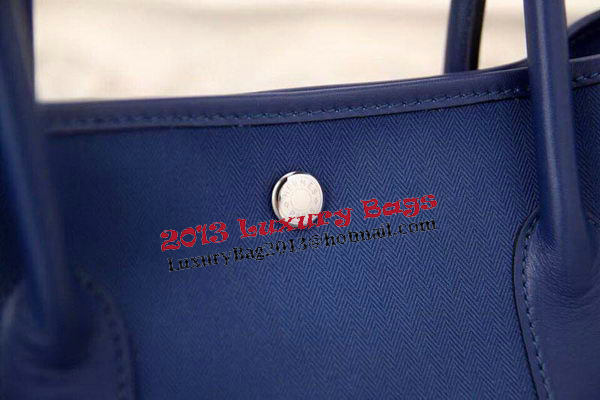 Hermes Garden Party 36cm 30cm Tote Bag Canvas Blue Hermes Garden Party 36cm 30cm Tote Bag Canvas Blue