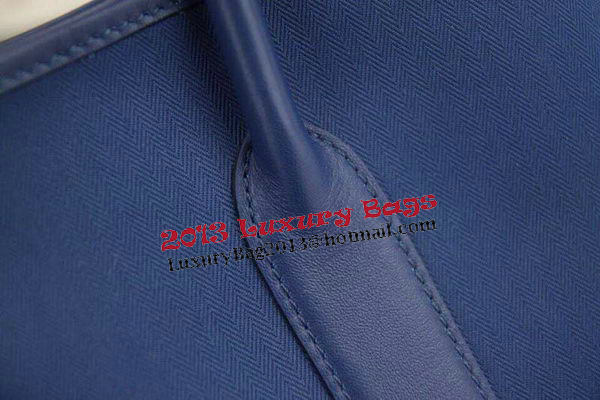 Hermes Garden Party 36cm 30cm Tote Bag Canvas Blue Hermes Garden Party 36cm 30cm Tote Bag Canvas Blue
