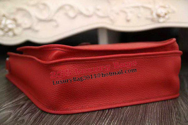 Hermes Evelyne 28cm Messenger Bag Original Leather H1188 Red Hermes Evelyne 28cm Messenger Bag Original Leather H1188 Red