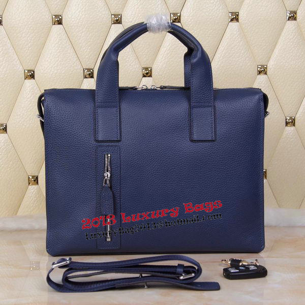 Hermes Briefcase Original Grainy Leather H8813T Royal Hermes Briefcase Original Grainy Leather H8813T Royal