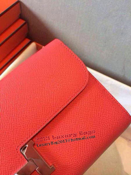 Hermes Constance Long Wallets Original Leather HA909 Light Red Hermes Constance Long Wallets Original Leather HA909 Light Red