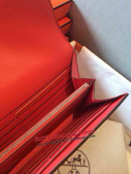 Hermes Constance Long Wallets Original Leather HA909 Light Red Hermes Constance Long Wallets Original Leather HA909 Light Red