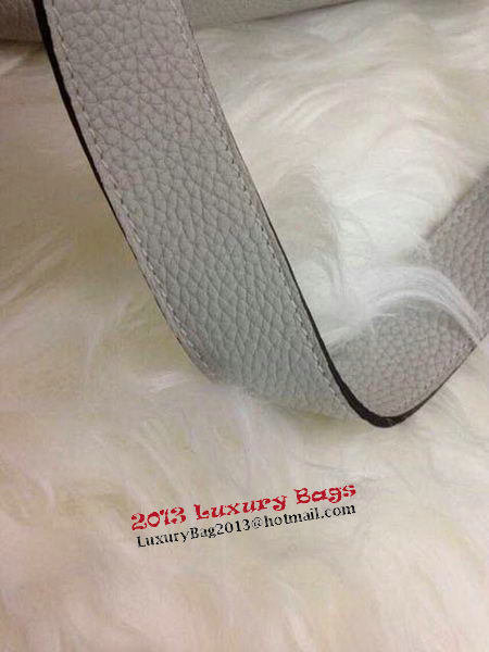 Hermes Lindy 30CM Grey Leather Shoulder Bag HLD30 Gold Hermes Lindy 30CM Grey Leather Shoulder Bag HLD30 Gold