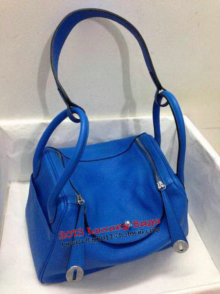 Hermes Lindy 30CM Original Leather Shoulder Bag HLD30 Blue Hermes Lindy 30CM Original Leather Shoulder Bag HLD30 Blue