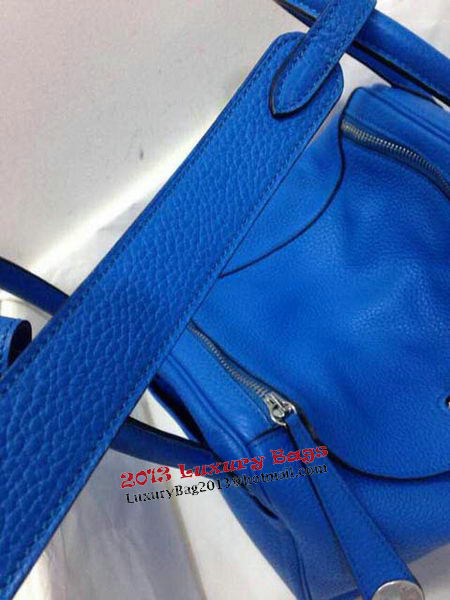 Hermes Lindy 30CM Original Leather Shoulder Bag HLD30 Blue Hermes Lindy 30CM Original Leather Shoulder Bag HLD30 Blue