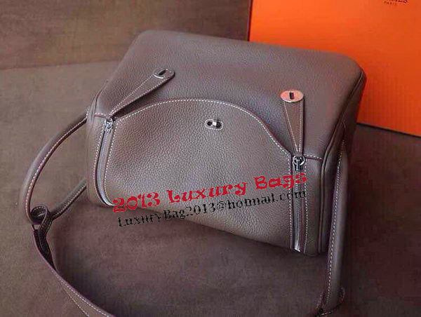 Hermes Lindy 30CM Original Leather Shoulder Bag HLD30 Dark Grey Hermes Lindy 30CM Original Leather Shoulder Bag HLD30 Dark Grey