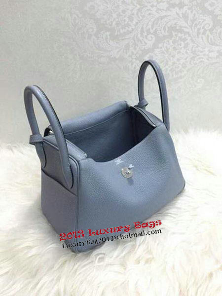 Hermes Lindy 30CM Original Leather Shoulder Bag HLD30 Light Blue Hermes Lindy 30CM Original Leather Shoulder Bag HLD30 Light Blue