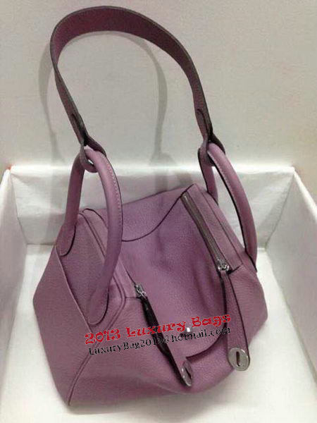 Hermes Lindy 30CM Original Leather Shoulder Bag HLD30 Light Purple Hermes Lindy 30CM Original Leather Shoulder Bag HLD30 Light Purple