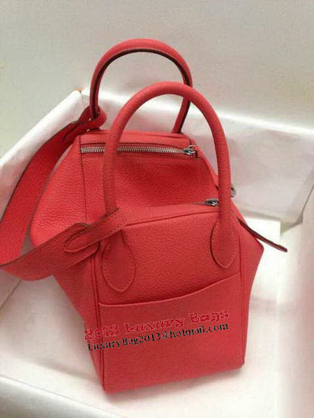 Hermes Lindy 30CM Original Leather Shoulder Bag HLD30 Light Red Hermes Lindy 30CM Original Leather Shoulder Bag HLD30 Light Red