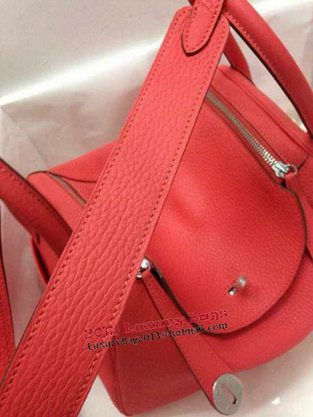 Hermes Lindy 30CM Original Leather Shoulder Bag HLD30 Light Red Hermes Lindy 30CM Original Leather Shoulder Bag HLD30 Light Red