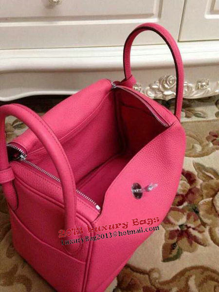 Hermes Lindy 30CM Original Leather Shoulder Bag HLD30 Rose Hermes Lindy 30CM Original Leather Shoulder Bag HLD30 Rose