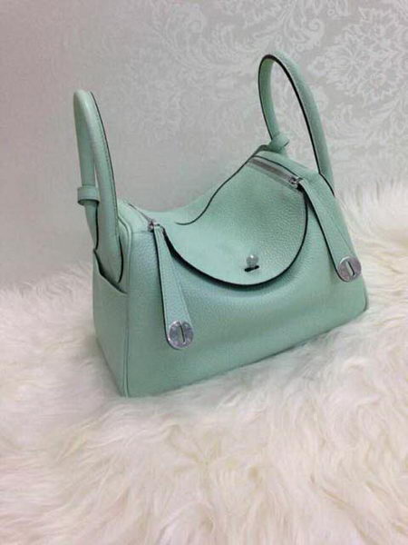 Hermes Lindy 30CM Original Leather Shoulder Bag HLD30 Skyblue