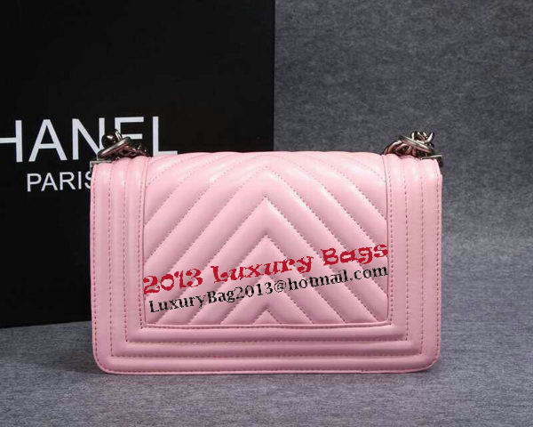 Boy Chanel Flap Shoulder Bag Herringbone Stitching CHA6817 Pink Boy Chanel Flap Shoulder Bag Herringbone Stitching CHA6817 Pink