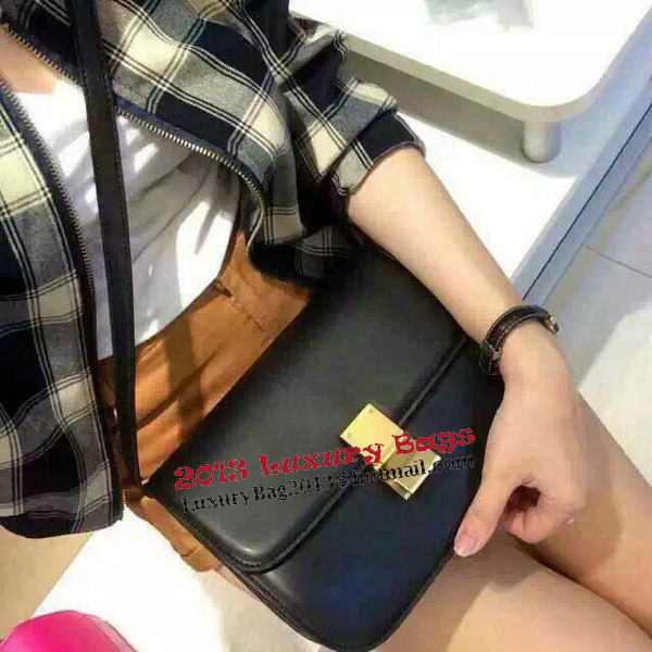 Celine Classic Box Flap Bag Calfskin Leather C88008 Black Celine Classic Box Flap Bag Calfskin Leather C88008 Black