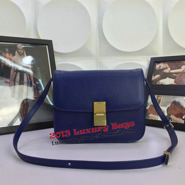 Celine Classic Box Flap Bag Calfskin Leather C88008 Royal Celine Classic Box Flap Bag Calfskin Leather C88008 Royal