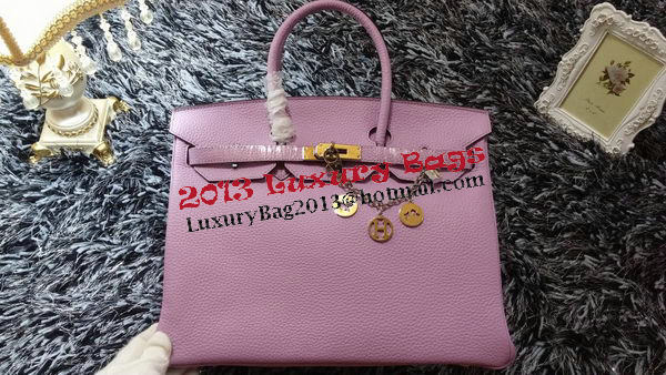 Hermes Birkin 35CM Tote Bag Litchi Leather HB35GL Lavender Hermes Birkin 35CM Tote Bag Litchi Leather HB35GL Lavender