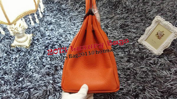 Hermes Birkin 35CM Tote Bag Litchi Leather HB35GL Orange Hermes Birkin 35CM Tote Bag Litchi Leather HB35GL Orange
