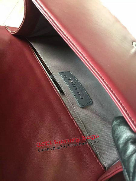 Boy Chanel Flap Shoulder Bag Sheepskin Leather A67086 Burgundy Boy Chanel Flap Shoulder Bag Sheepskin Leather A67086 Burgundy