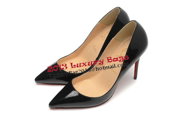Christian Louboutin 100mm Pump Patent Leather CL1493 Black Christian Louboutin 100mm Pump Patent Leather CL1493 Black