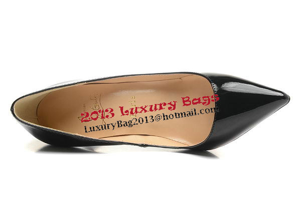 Christian Louboutin 100mm Pump Patent Leather CL1493 Black Christian Louboutin 100mm Pump Patent Leather CL1493 Black