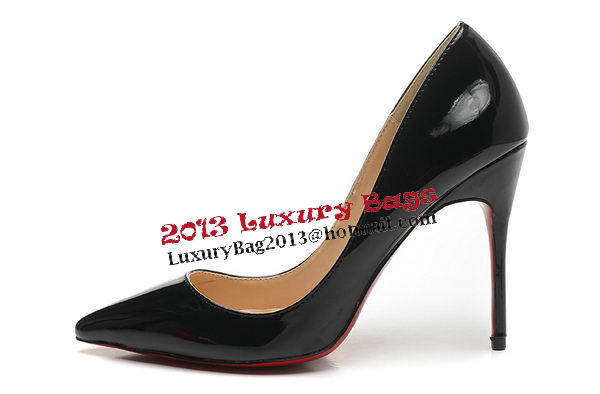 Christian Louboutin 100mm Pump Patent Leather CL1493 Black Christian Louboutin 100mm Pump Patent Leather CL1493 Black
