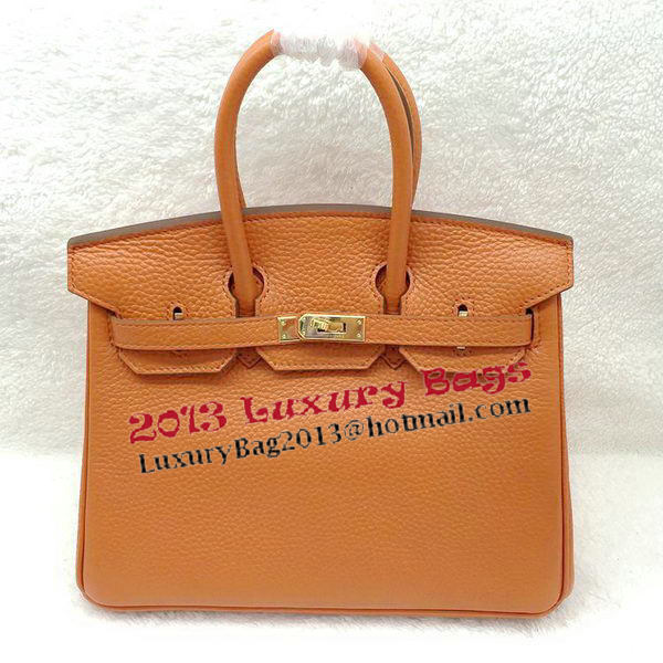 Hermes Birkin 25CM Tote Bag Original Leather H25T Orange Hermes Birkin 25CM Tote Bag Original Leather H25T Orange