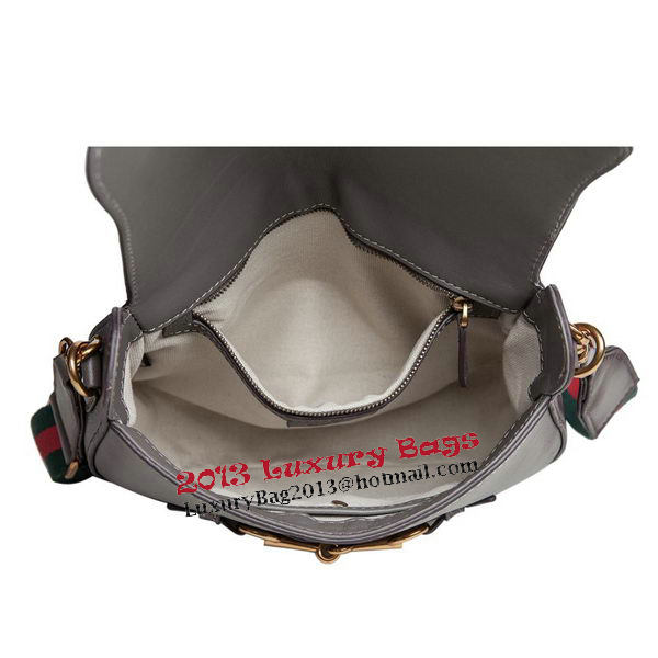 Gucci Lady Web Calfskin Leather Shoulder Bags 383848 Grey Gucci Lady Web Calfskin Leather Shoulder Bags 383848 Grey