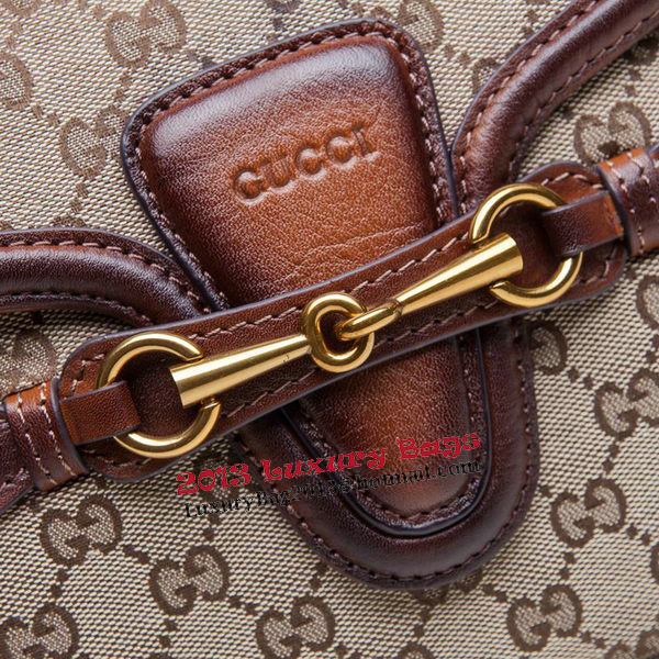 Gucci Lady Web Original GG Canvas Shoulder Bags 383848 Brown Gucci Lady Web Original GG Canvas Shoulder Bags 383848 Brown