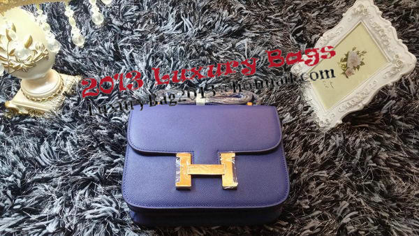 Hermes Constance Bag Litchi Leather H9998 Royal Hermes Constance Bag Litchi Leather H9998 Royal