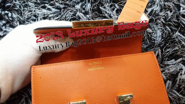 Hermes Constance Bag Litchi Leather H9999L Orange Hermes Constance Bag Litchi Leather H9999L Orange