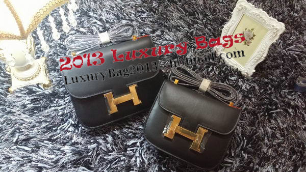 Hermes Constance Bag Smooth Leather H9998S Black Hermes Constance Bag Smooth Leather H9998S Black