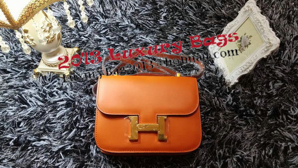 Hermes Constance Bag Smooth Leather H9998S Orange Hermes Constance Bag Smooth Leather H9998S Orange