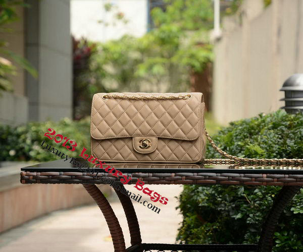 Chanel 2.55 Series Flap Bag Apricot Sheepskin Leather A1112 Gold Chanel 2.55 Series Flap Bag Apricot Sheepskin Leather A1112 Gold