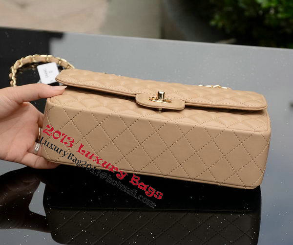 Chanel 2.55 Series Flap Bag Apricot Sheepskin Leather A1112 Gold Chanel 2.55 Series Flap Bag Apricot Sheepskin Leather A1112 Gold