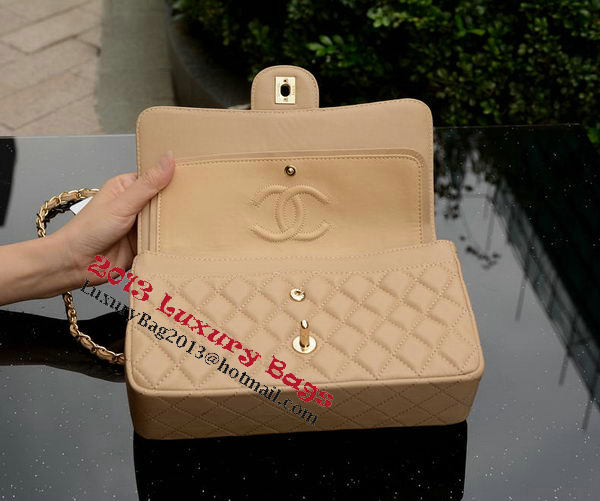Chanel 2.55 Series Flap Bag Apricot Sheepskin Leather A1112 Gold Chanel 2.55 Series Flap Bag Apricot Sheepskin Leather A1112 Gold